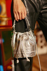 Sac cuir argent - Aimmy