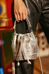 Sac cuir argent - Aimmy