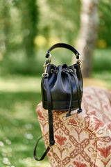 Sac en cuir noir - Aimmy