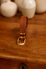 Ceinture cuir camel - Anais