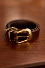 Ceinture cuir marron - Anais