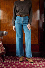 Ceinture cuir marron - Aurore