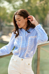 Blouse avec broderies - Borys