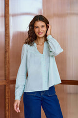 Blouse vert d'eau - Bowie