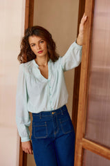 Blouse vert d'eau - Bowie