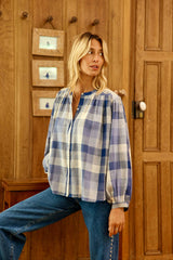 Blouse bleue - Brinda