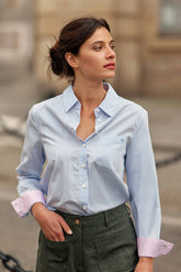 Chemisier bleu - Carla