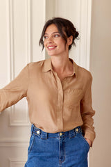 Chemisier camel - Carlita