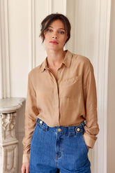 Chemisier camel - Carlita