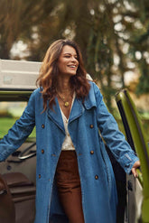 Trench en denim stone - Farago