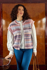 Gilet bleu/rose - Mancy