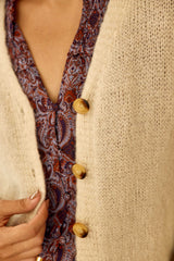 Gilet en maille beige - Mara