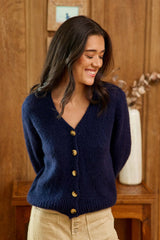 Gilet en maille marine - Mara