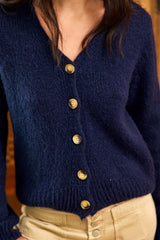 Gilet en maille marine - Mara