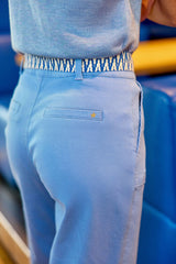 Pantalon droit bleu - Marisol