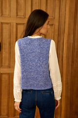 Gilet bleu - Meline