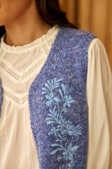 Gilet bleu - Meline
