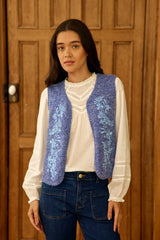 Gilet bleu - Meline