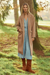 Manteau long Nelia - Camel