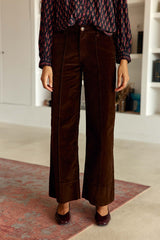 Pantalon velours marron - Paola