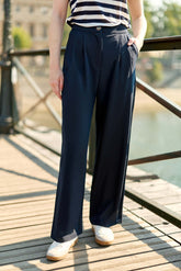 Pantalon droit marine - Paolo