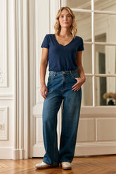 Jean baggy dark stone - Peguy