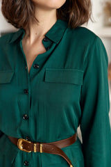 Robe vert anglais - Roni