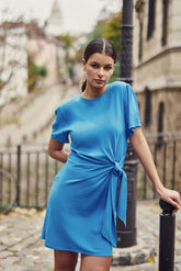 Robe droite bleu - Rusla