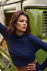 Pull col montant marine - Solferinos