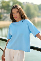 Sweat-shirt bleu - Tais