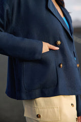 Veste croisée marine - Verly