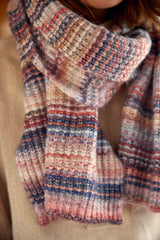 Echarpe bleu/rose - Adalie