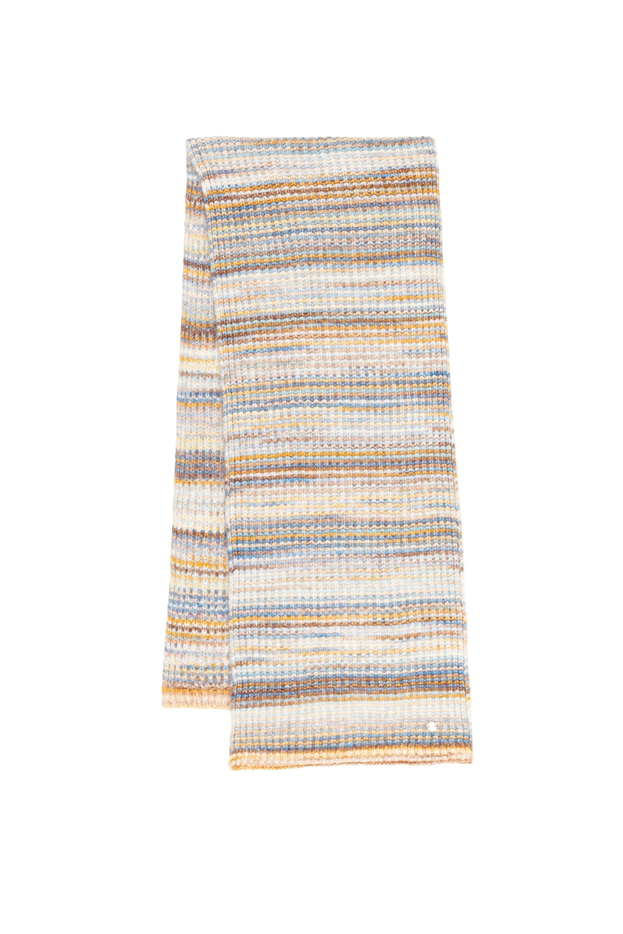 Echarpe camel/ciel - Adalie