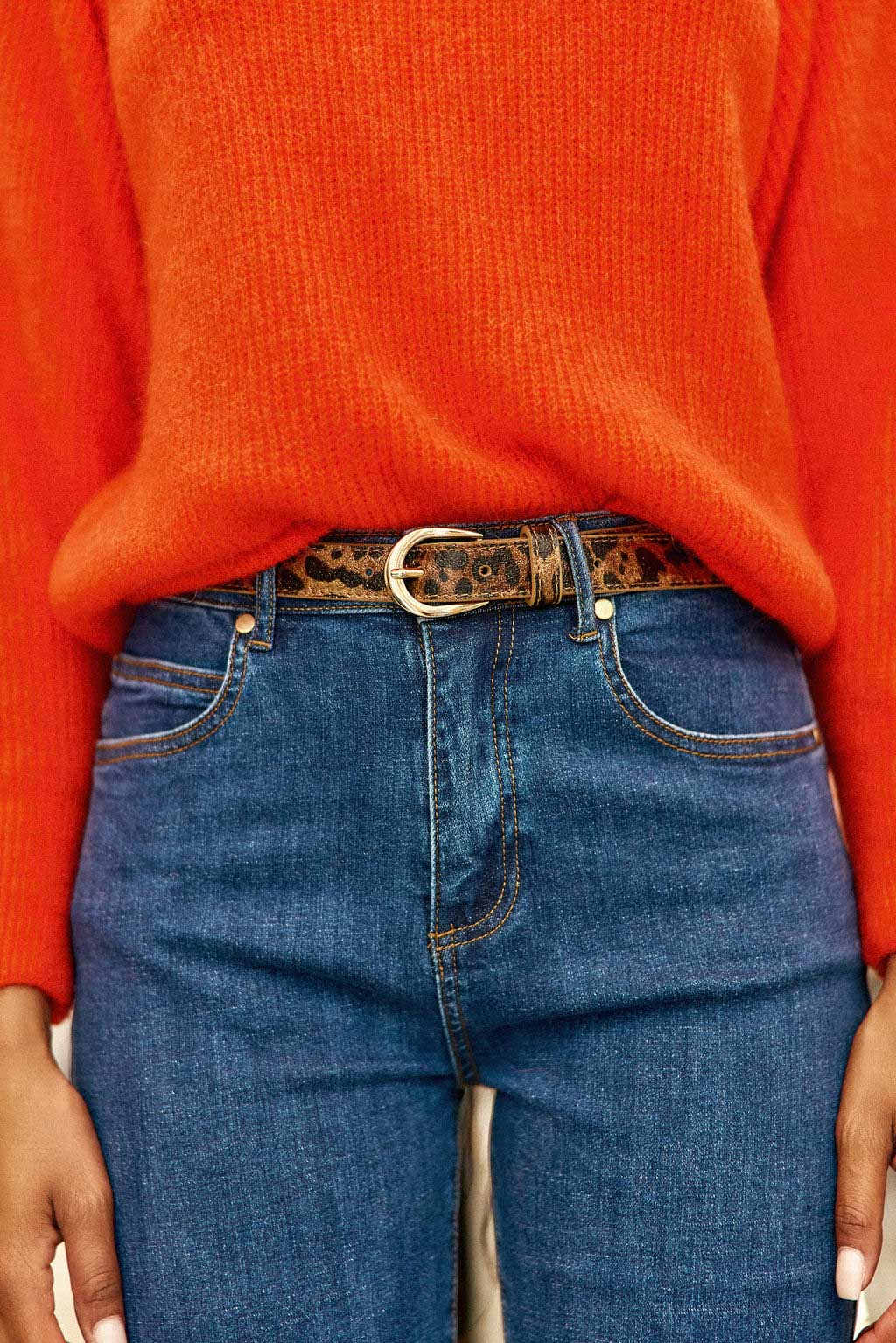 Ceinture en cuir léopard - Aglae