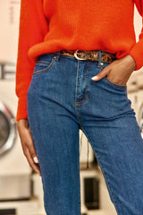 Ceinture en cuir léopard - Aglae