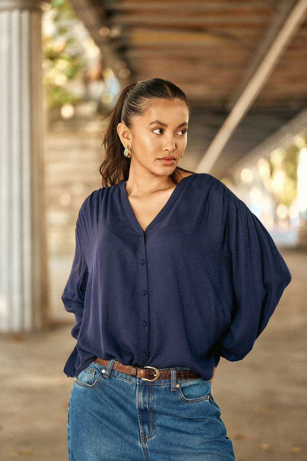 Ceinture en cuir python - Aglae