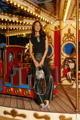 Sac cuir argent - Aimmy