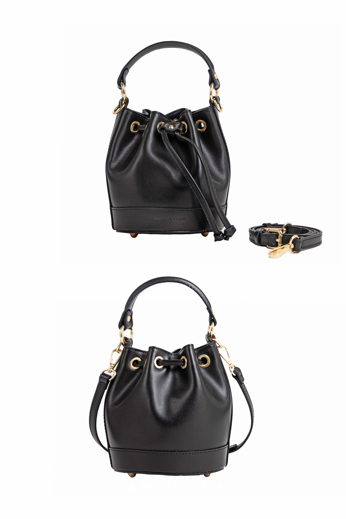 Sac en cuir noir - Aimmy