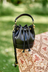 Sac en cuir noir - Aimmy