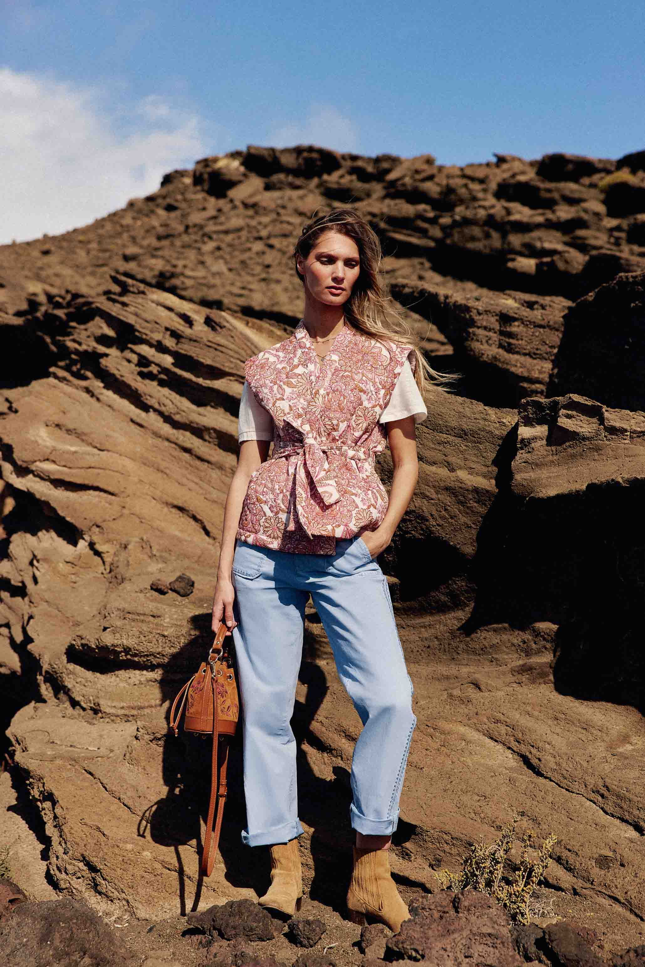 Sac en cuir camel - Aimmy