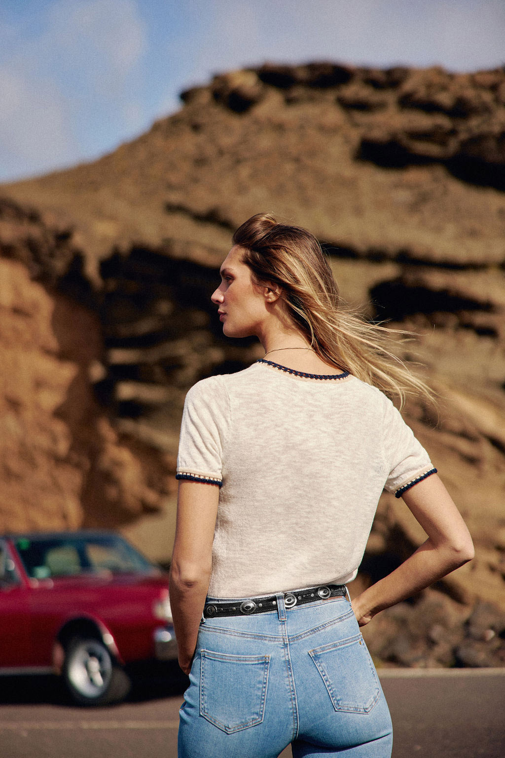 Ceinture cuir noir - Alicio