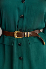 Ceinture cuir marron - Anais