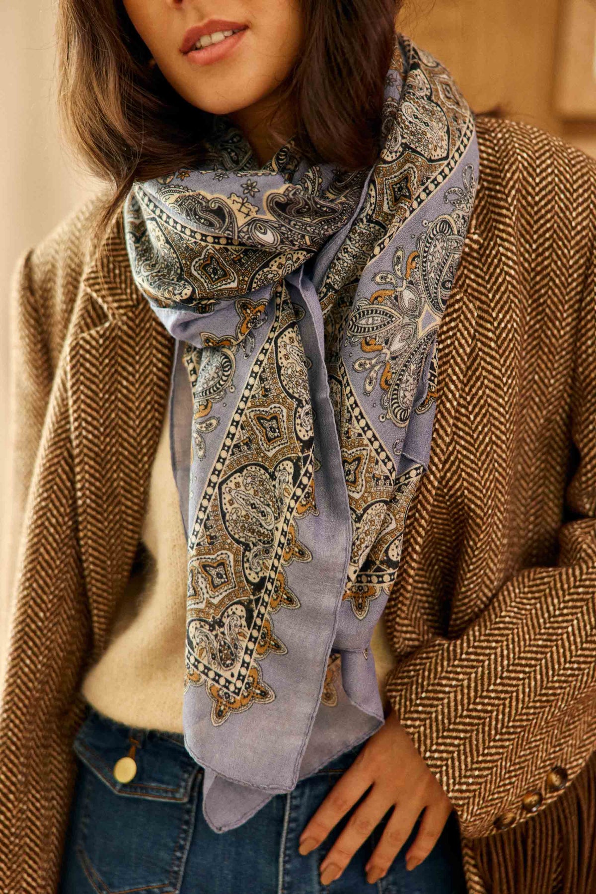 Echarpe bleue - Anouk