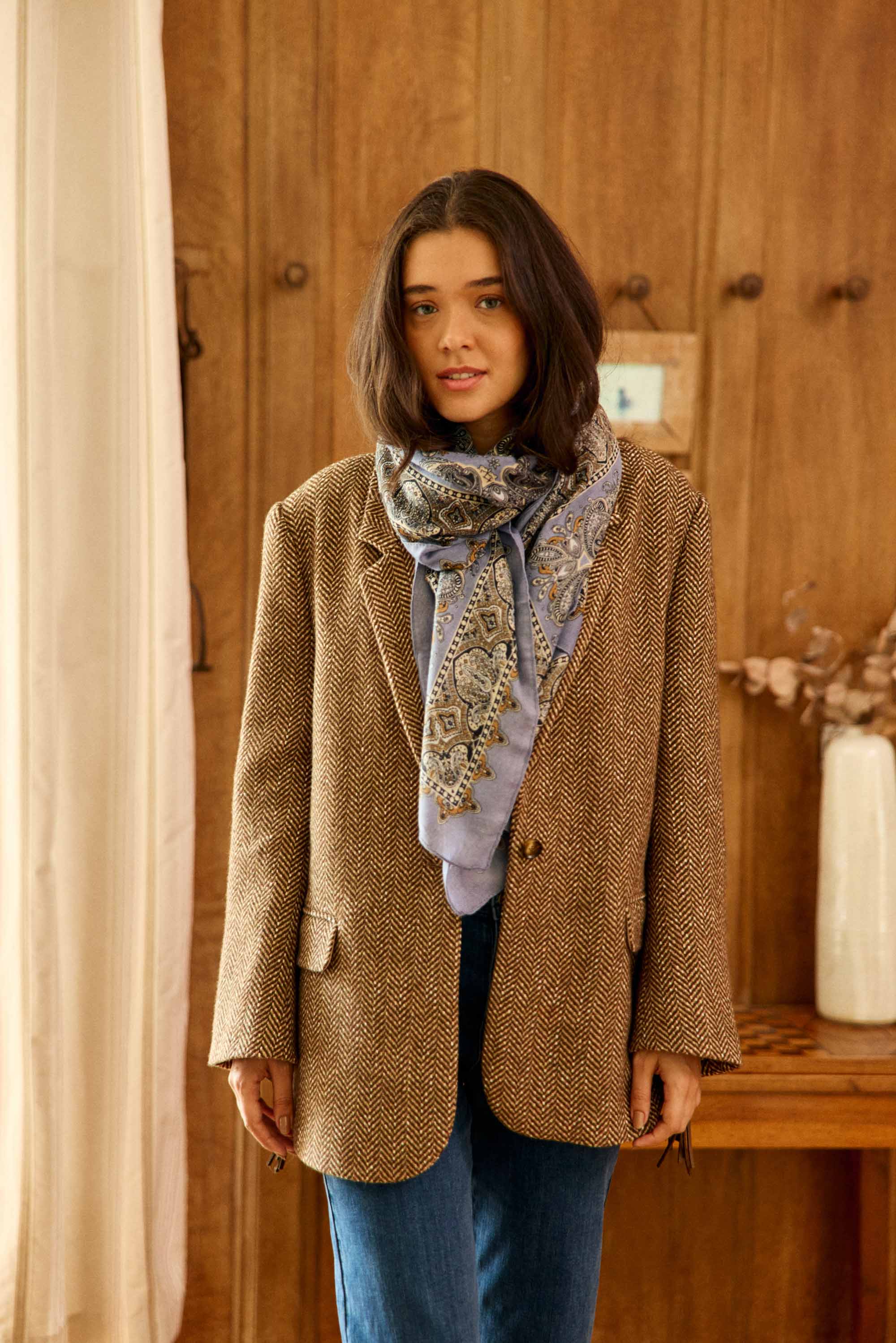 Echarpe bleue - Anouk