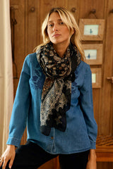 Echarpe noire - Anouk