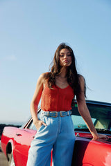 Ceinture cuir stone - Assia