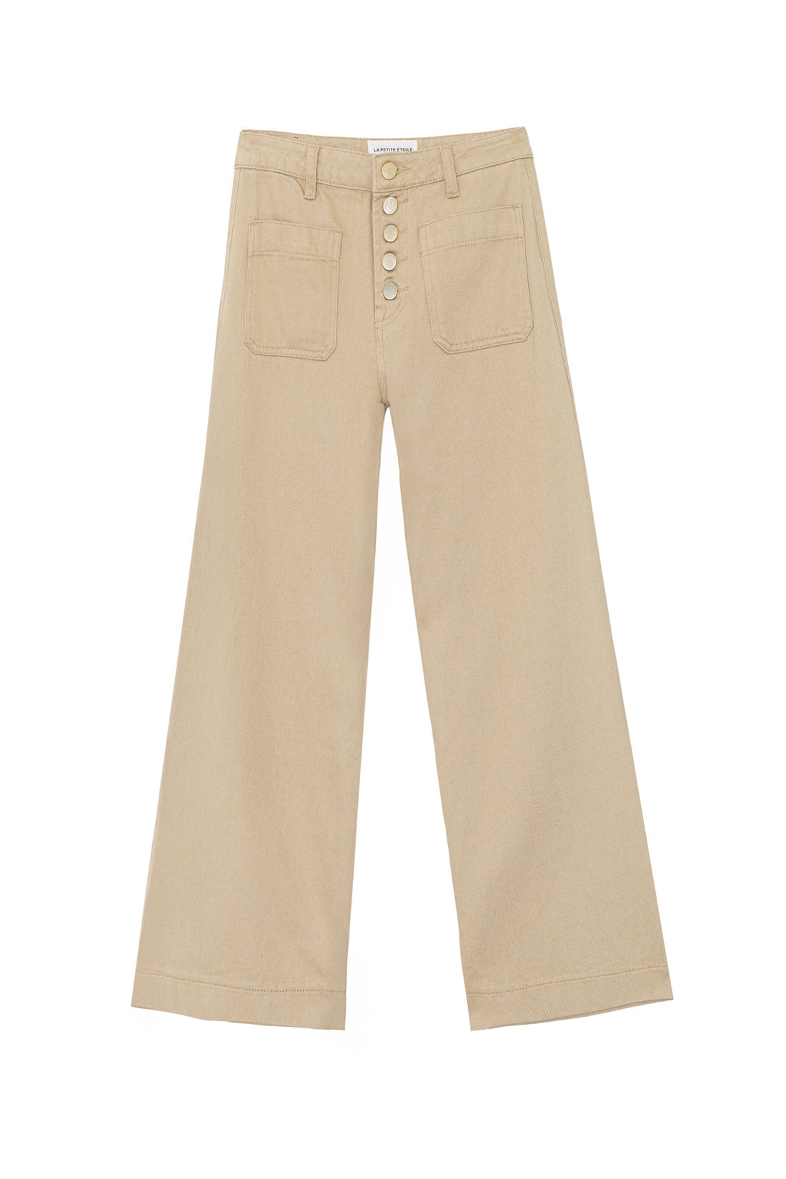 Jean taille haute beige - Atlanta