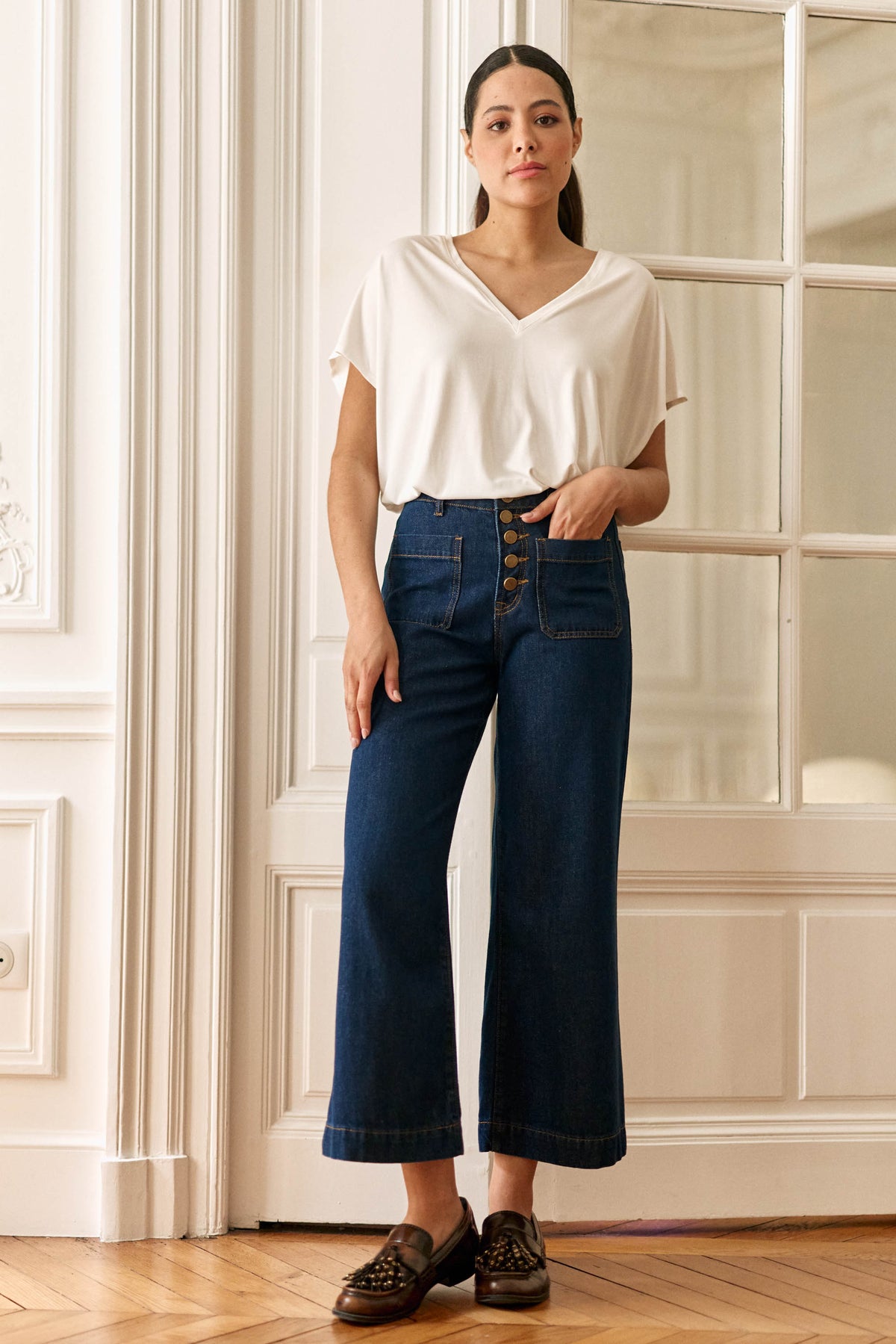 Jean taille haute brut - Atlanta