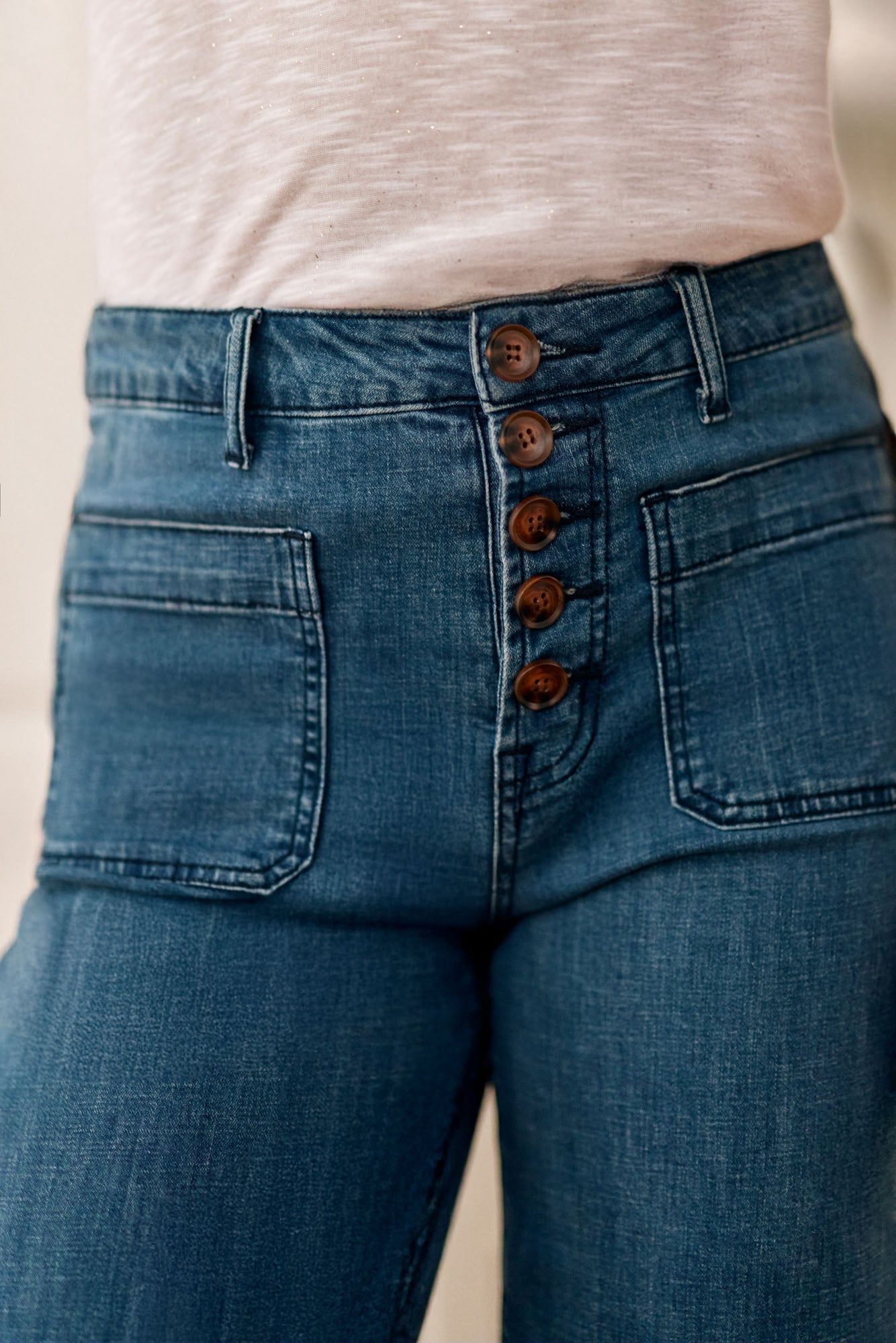 Jean taille haute stone - Atlanta