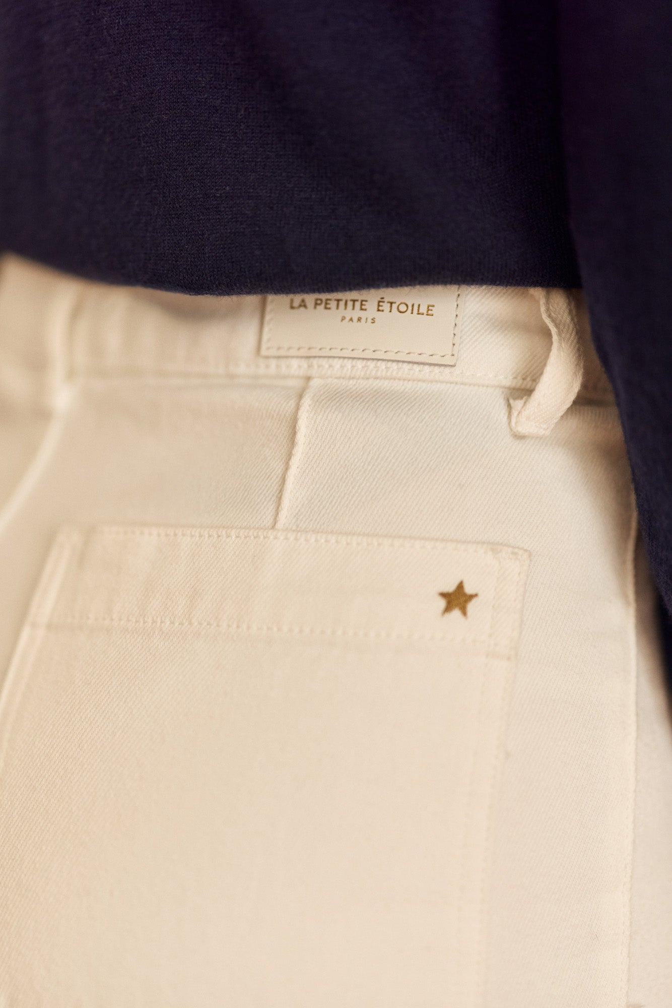 Jean taille haute blanc - Atlanta